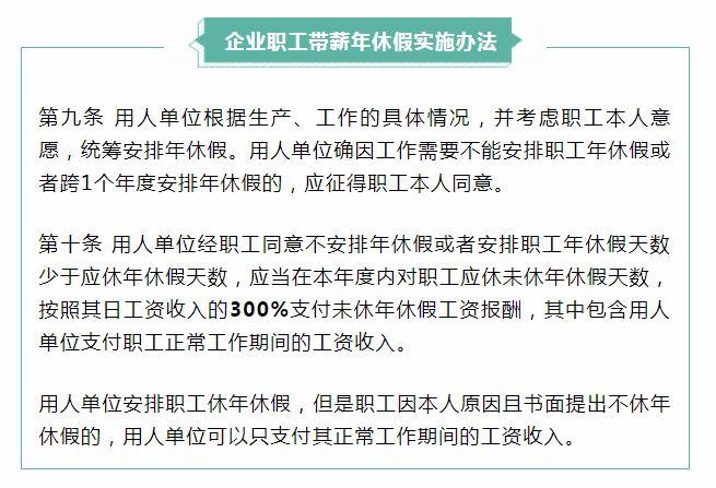 不休年假按三倍工资，企业与员工的权衡与选择_资料解释落实