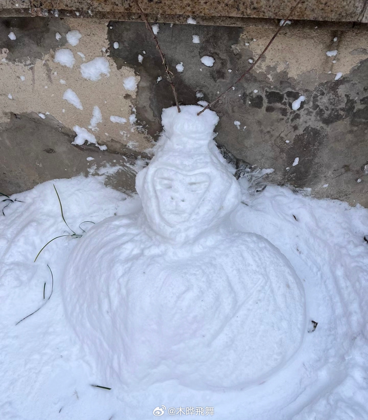 黑悟空雪雕修复了