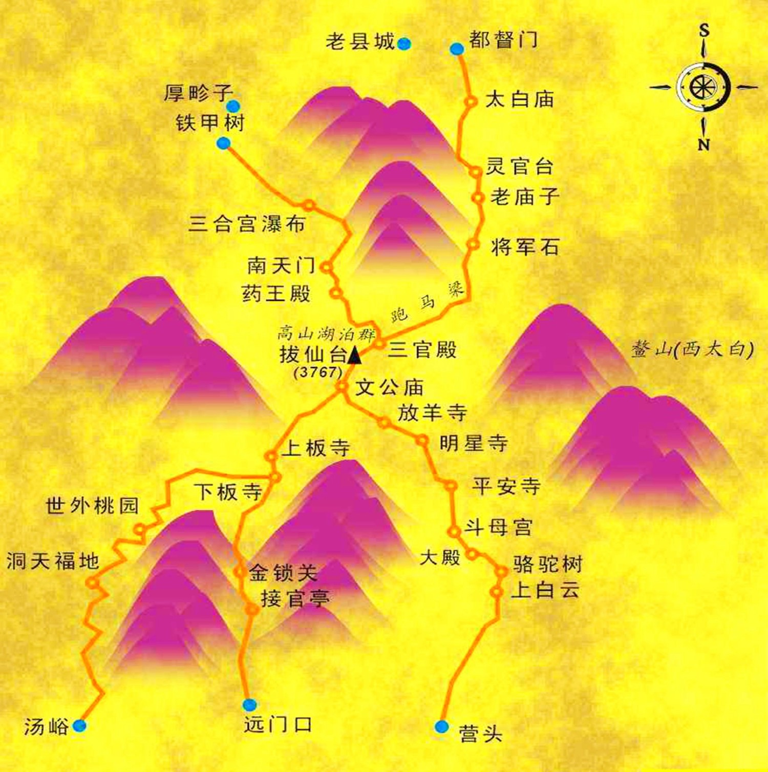 穿越秦岭太白山，一条让人心驰神往的路线