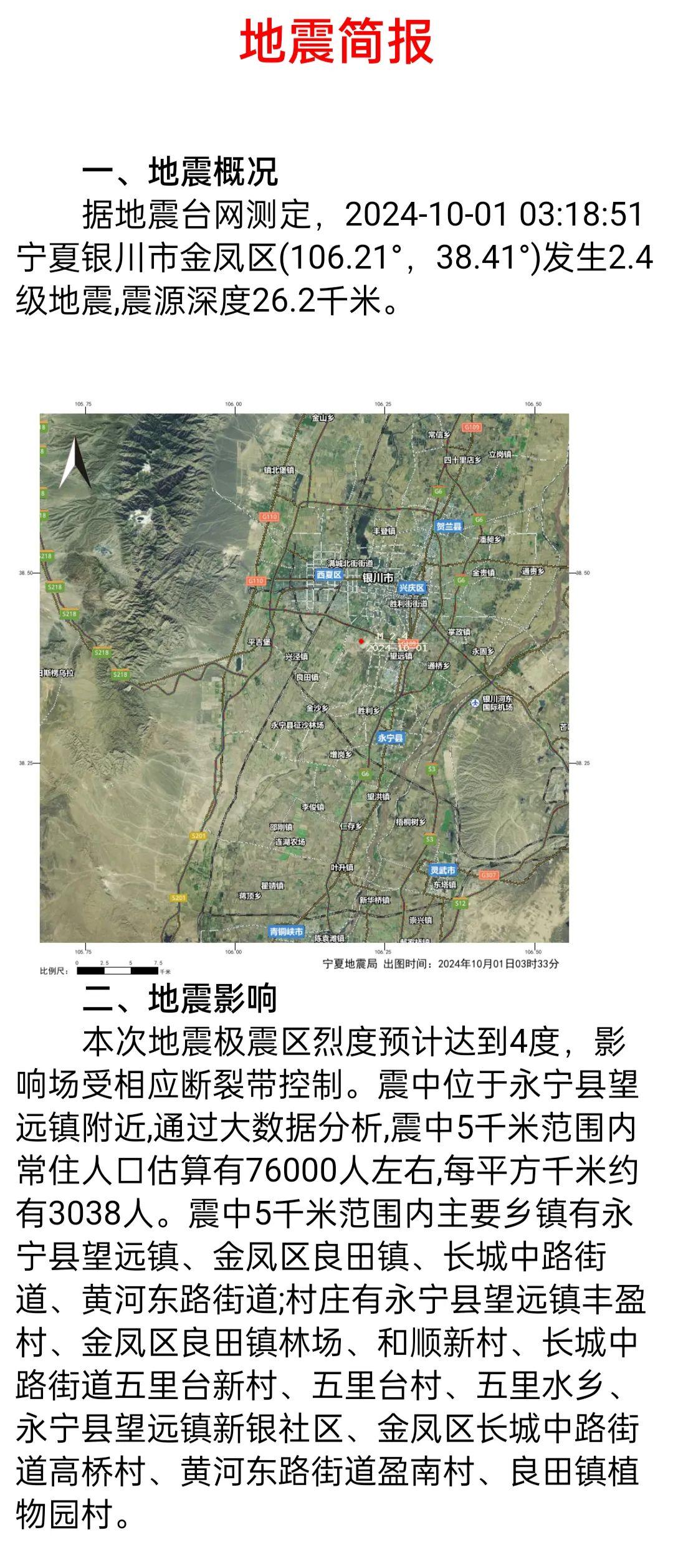 宁夏地震2021年