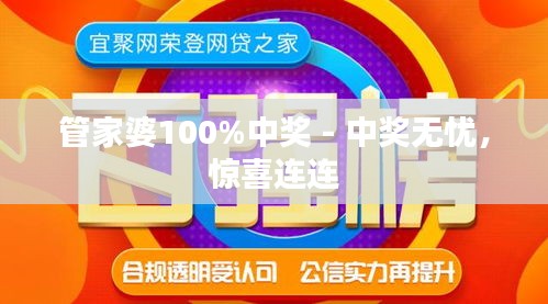 管家婆100%中奖——助你轻松理解数据分析