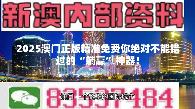 2025澳门正版精准免费你绝对不能错过的“躺赢”神器！