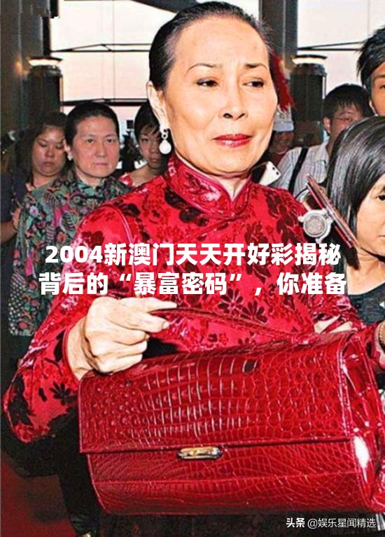 2004新澳门天天开好彩揭秘背后的“暴富密码”，你准备好了吗？