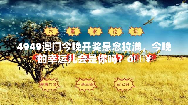 4949澳门今晚开奖悬念拉满，今晚的幸运儿会是你吗？🔥