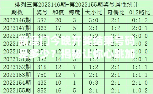 新澳门今晚开奖结果号码是多少？揭秘让你心跳加速的幸运数字！