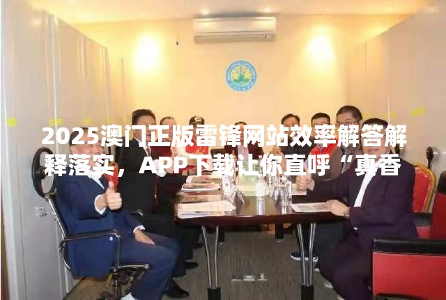 2025澳门正版雷锋网站效率解答解释落实，APP下载让你直呼“真香”！