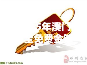 2025年澳门大全免费金锁匙解锁财富密码，躺赢人生巅峰！