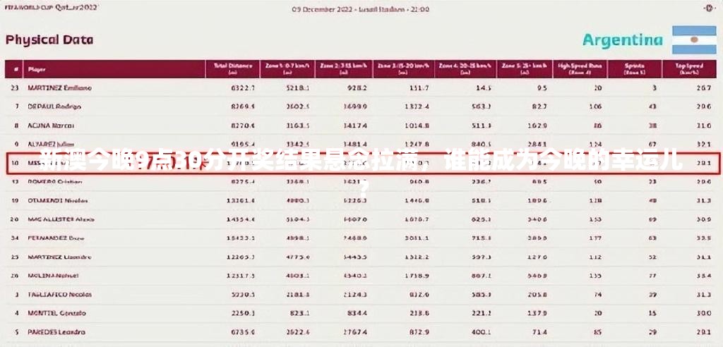 新澳今晚9点30分开奖结果悬念拉满，谁能成为今晚的幸运儿？