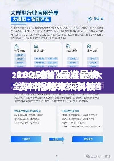 2025新门最准最快资料揭秘未来科技新风口，错过再等十年！