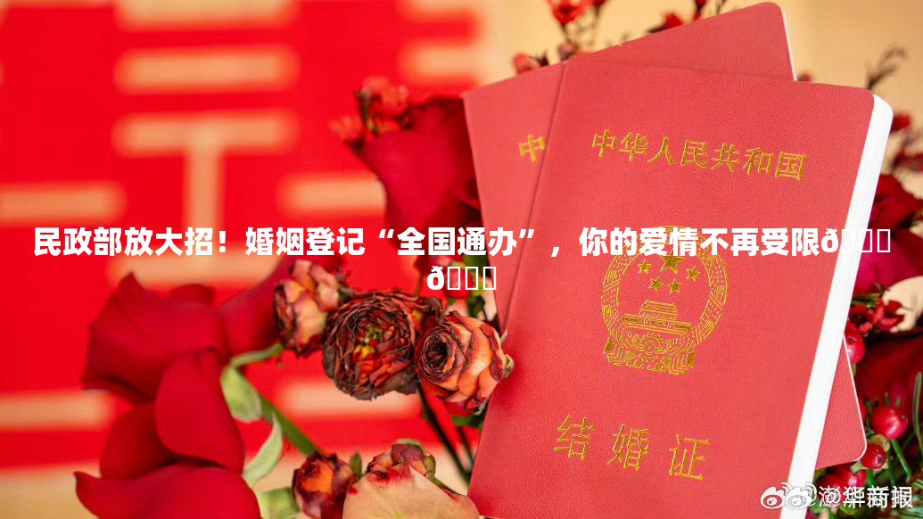 民政部放大招！婚姻登记“全国通办”，你的爱情不再受限💑🚀