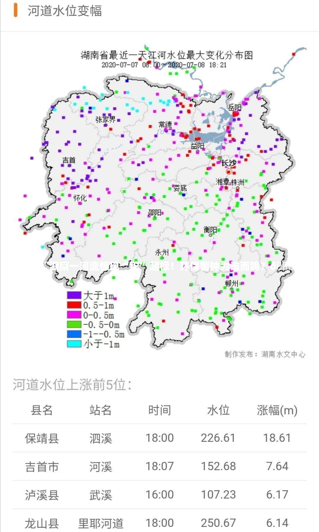 🚨湖南一河流惊现“铊”超标！环保警钟为谁而鸣？🔍