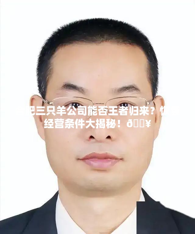 合肥三只羊公司能否王者归来？恢复经营条件大揭秘！🔥