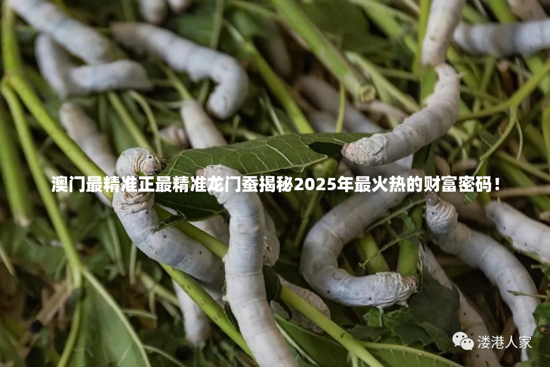 澳门最精准正最精准龙门蚕揭秘2025年最火热的财富密码！